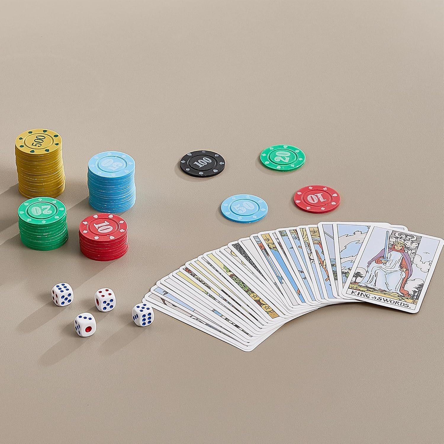 VECELO Portable Folding Card Table Square and Chair Sets with Collapsible Legs & Vinyl Upholstery (5 PCS)