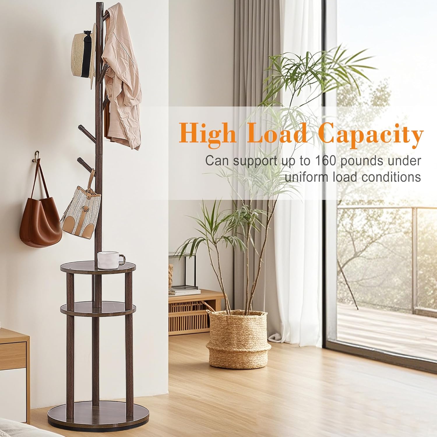 VECELO Coat Rack Freestanding