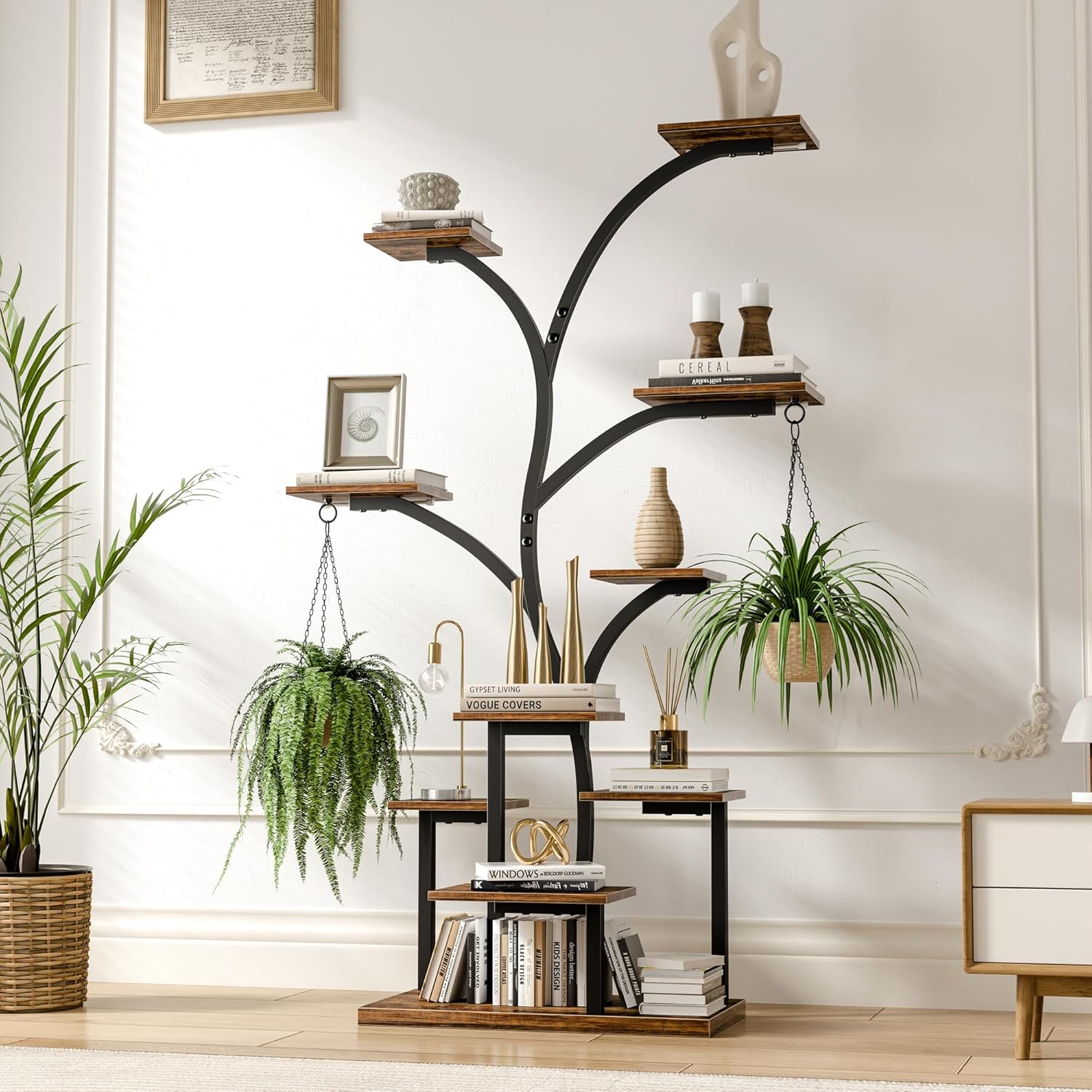 VECELO Plant Stand with Grow Light