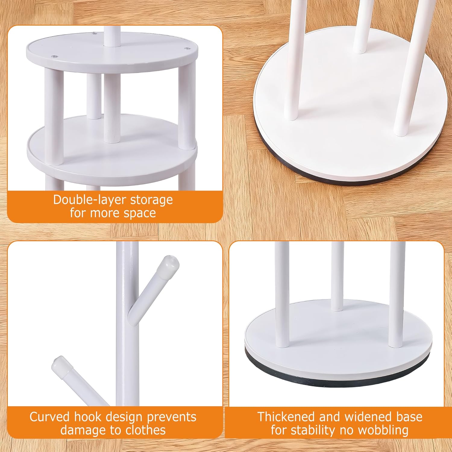 VECELO Coat Rack Freestanding