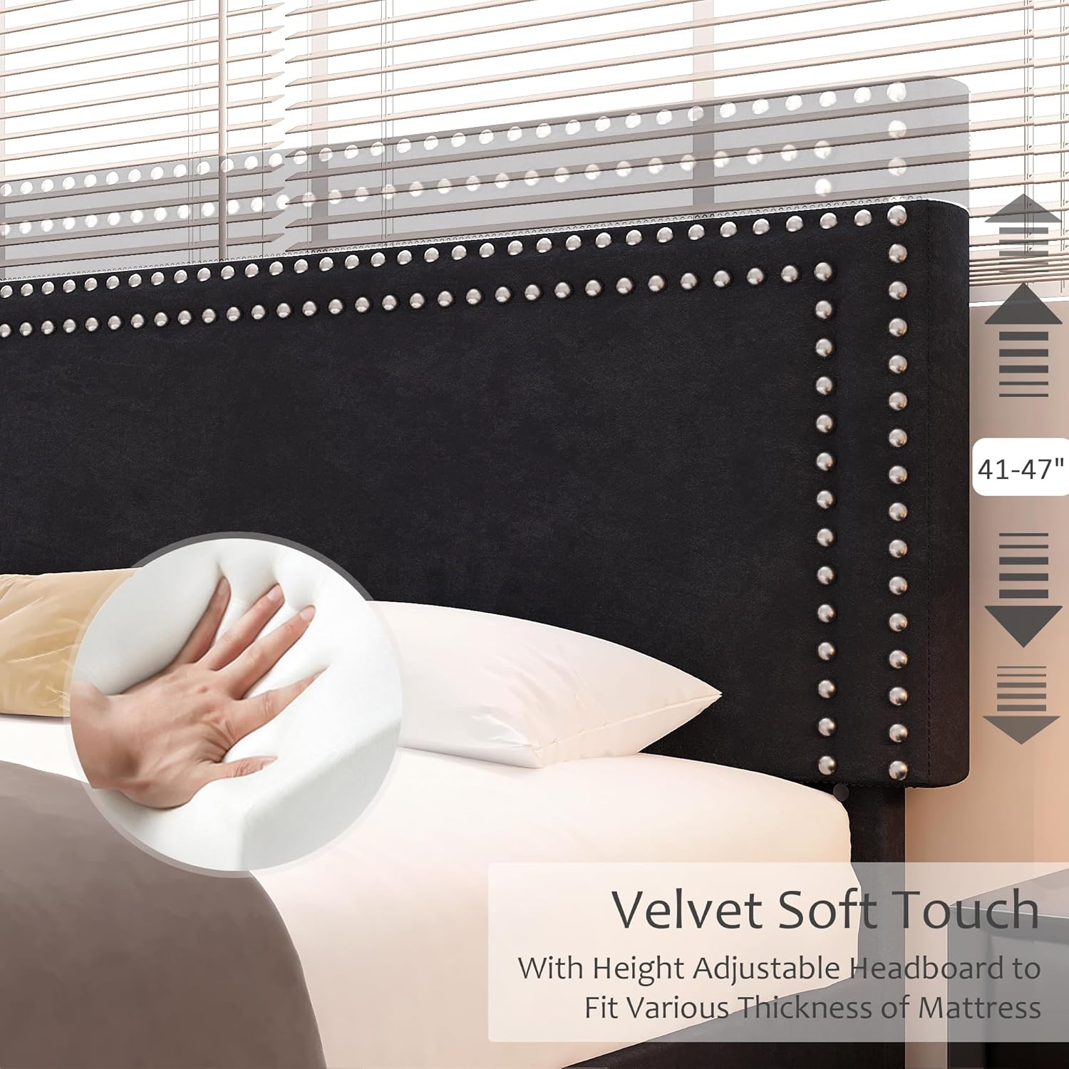 VECELO Modern Platform Bed Frame/Mattress Foundation