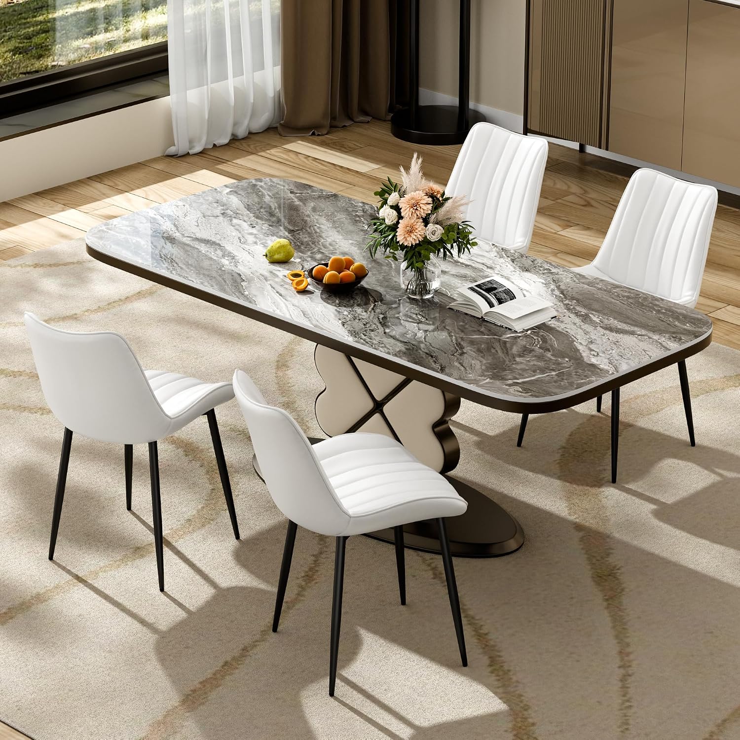 VECELO Dining Chairs Set of 2
