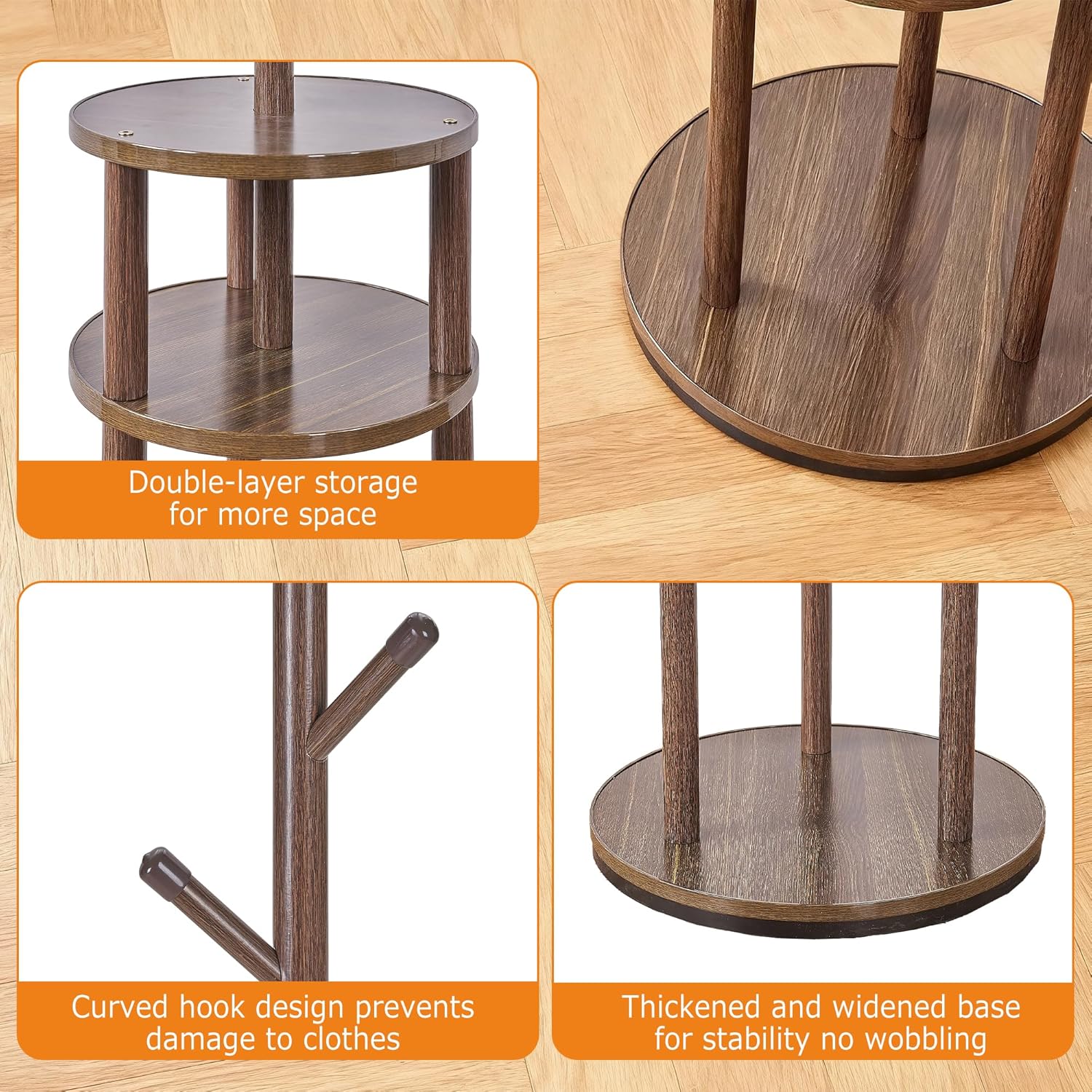 VECELO Coat Rack Freestanding