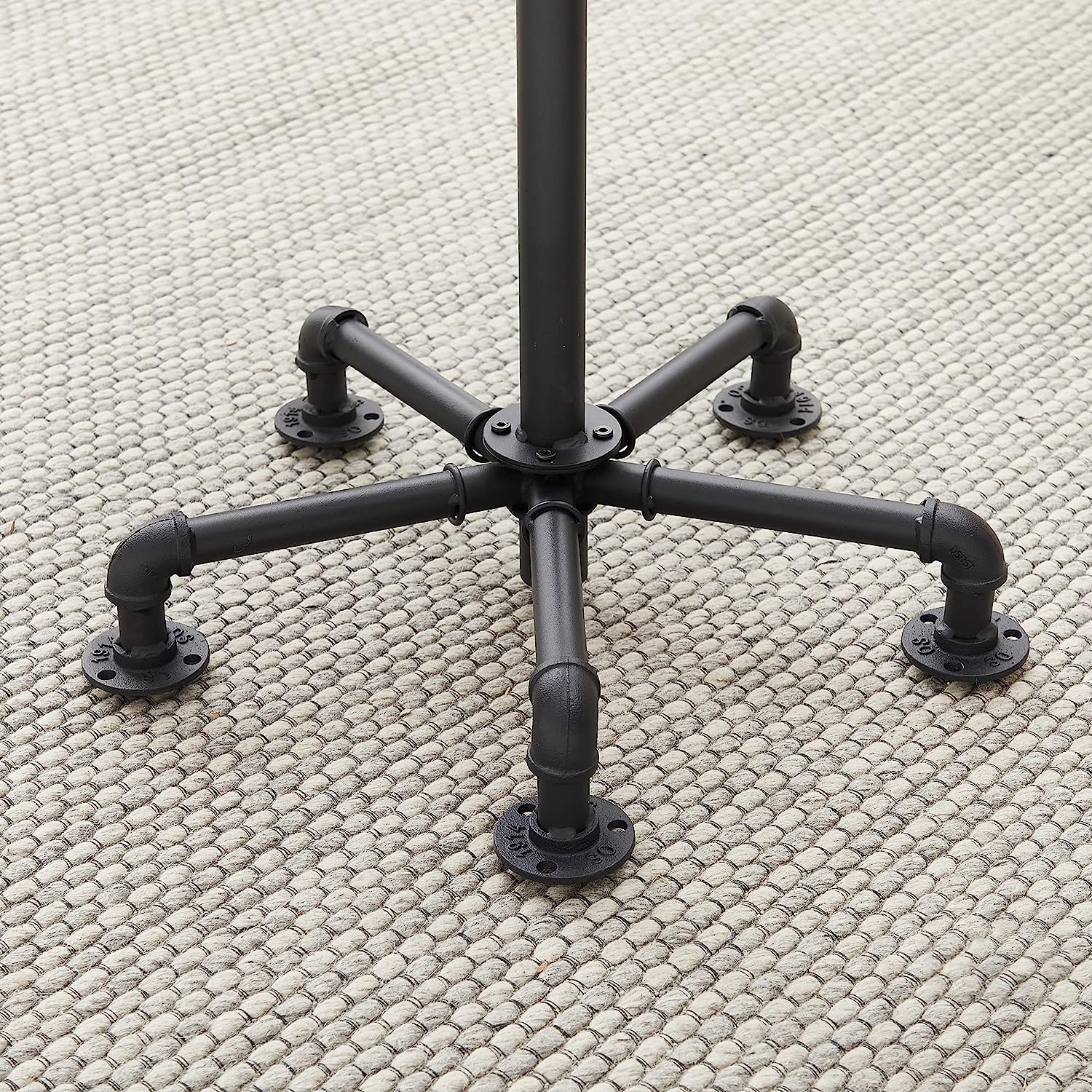 VECELO Counter Height Bar Stools Set of 2