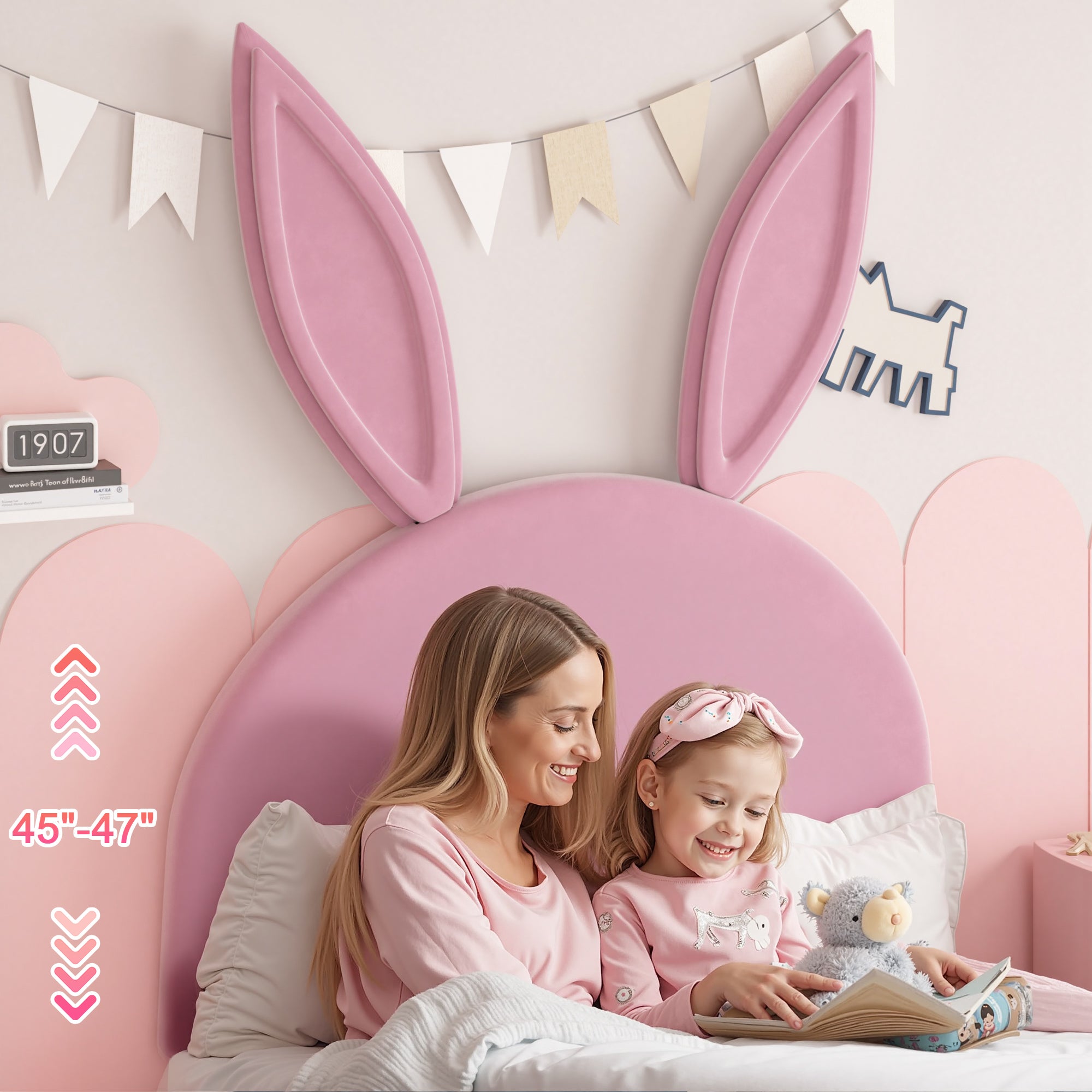 VECELO Twin Upholstered Bed Frame with Storage Drawer