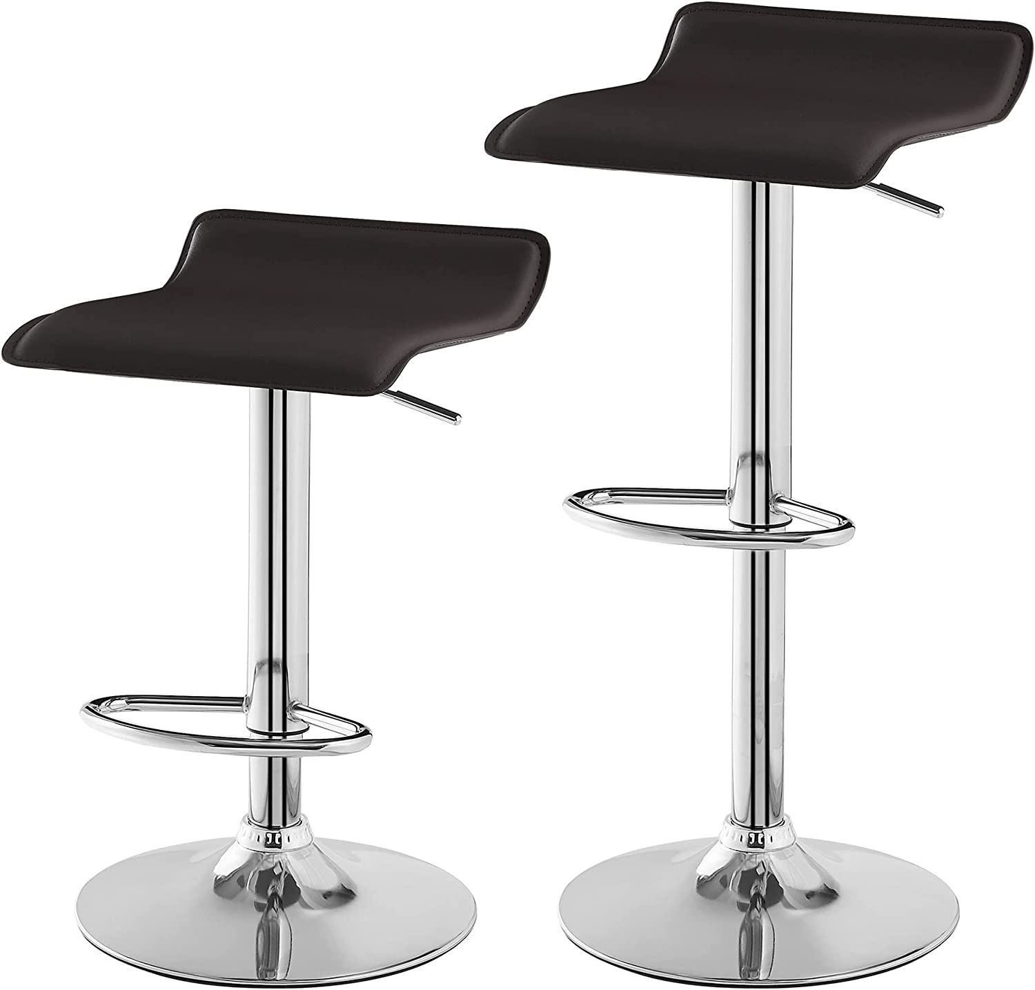 VECELO Counter Height Bar Stools Set of 2, Adjustable Barstools - VECELO