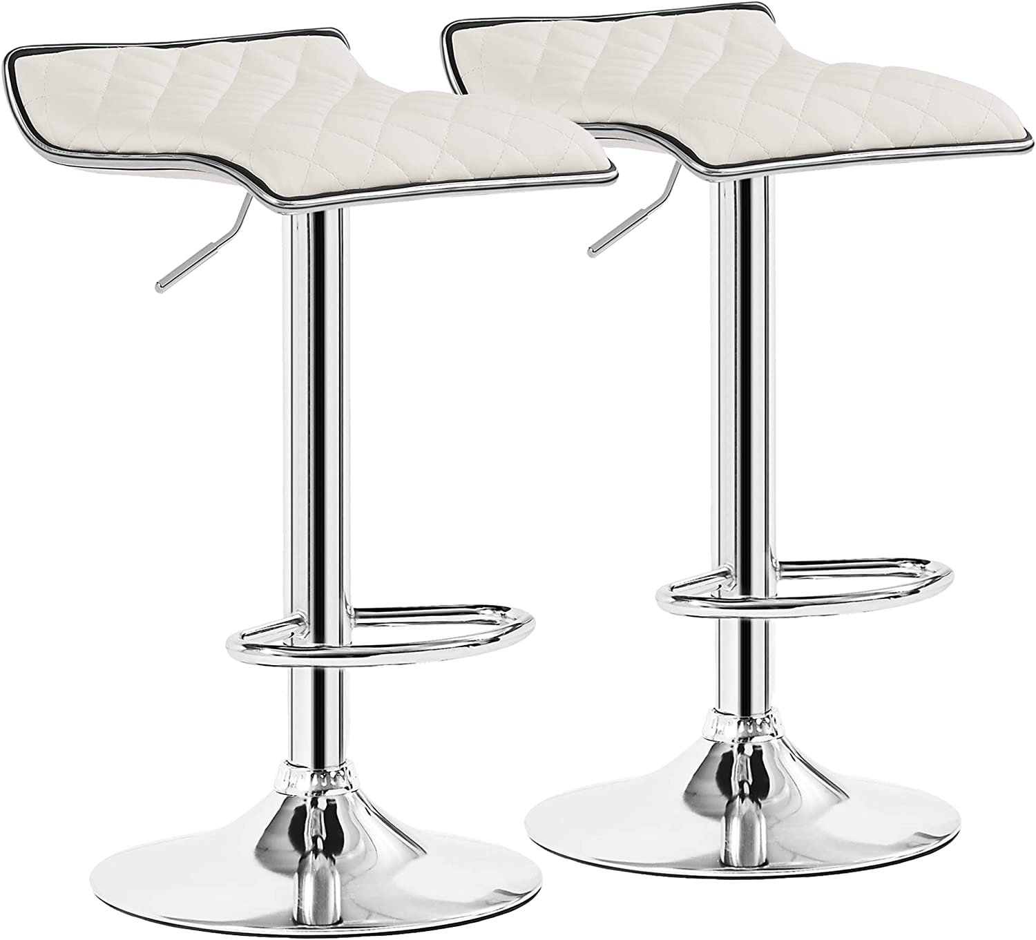 VECELO Bar Stools Set of 2, Kitchen Island Counter Height Bar Chairs - VECELO