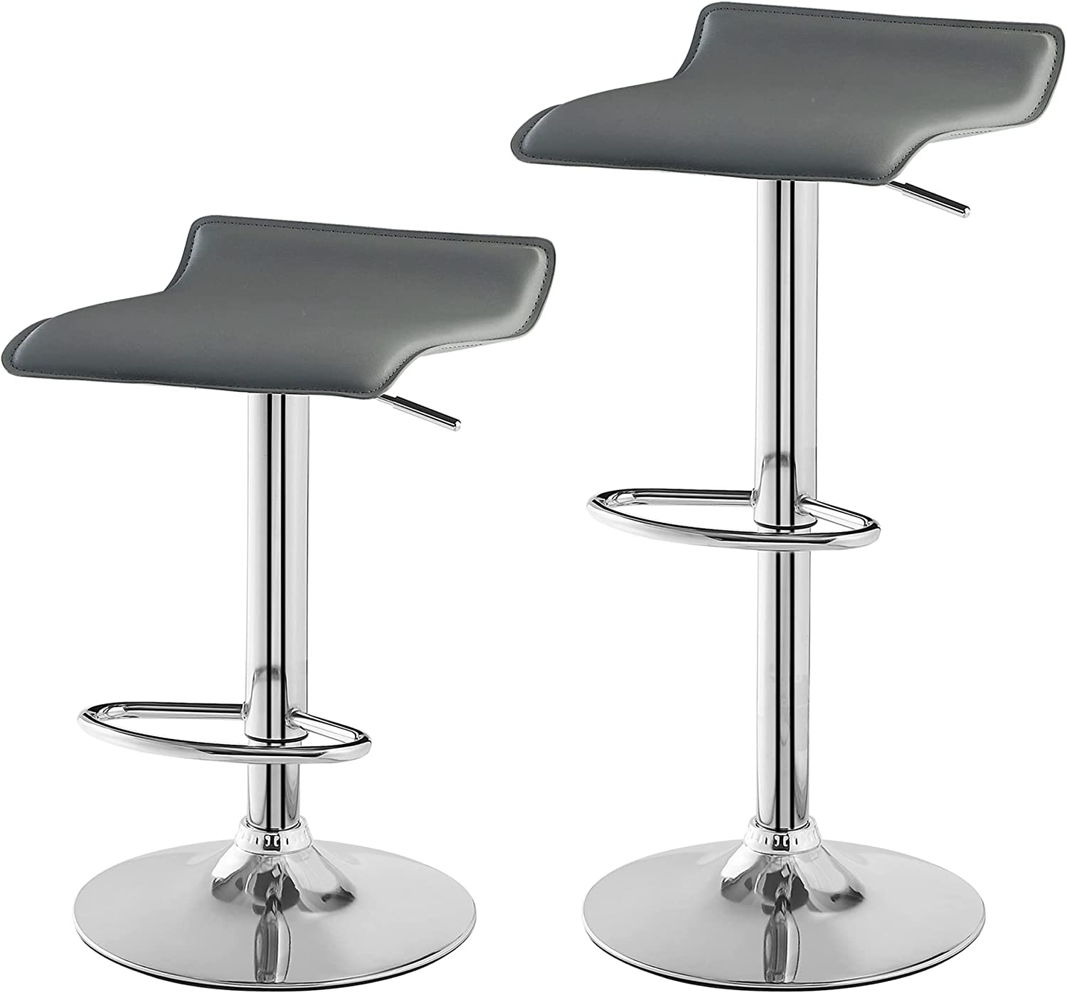 VECELO Counter Height Bar Stools Set of 2, Adjustable Barstools - VECELO