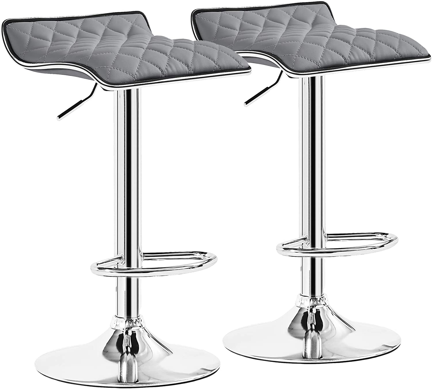 VECELO Bar Stools Set of 2, Kitchen Island Counter Height Bar Chairs - VECELO